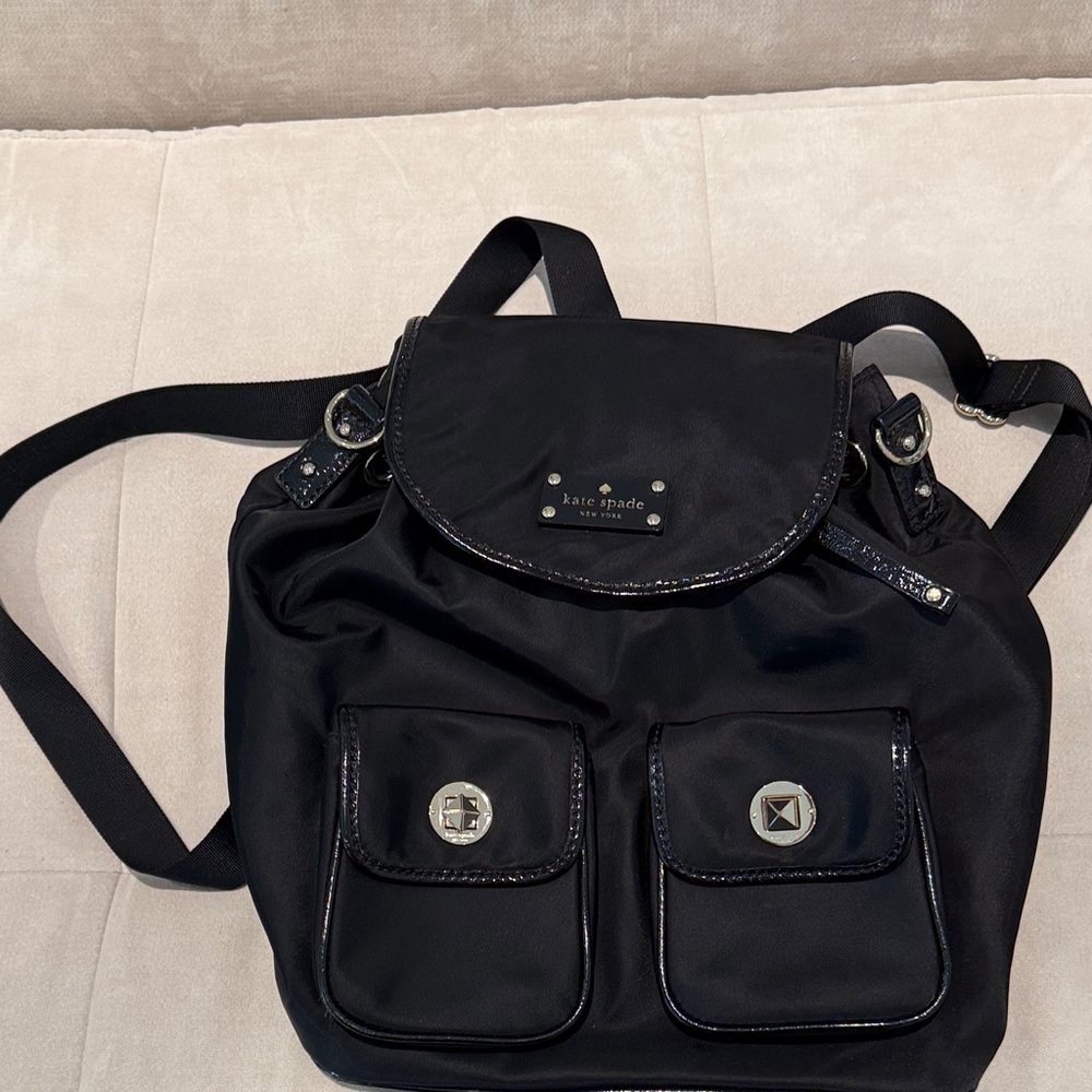 Kate Spade Sleek Black Backpack